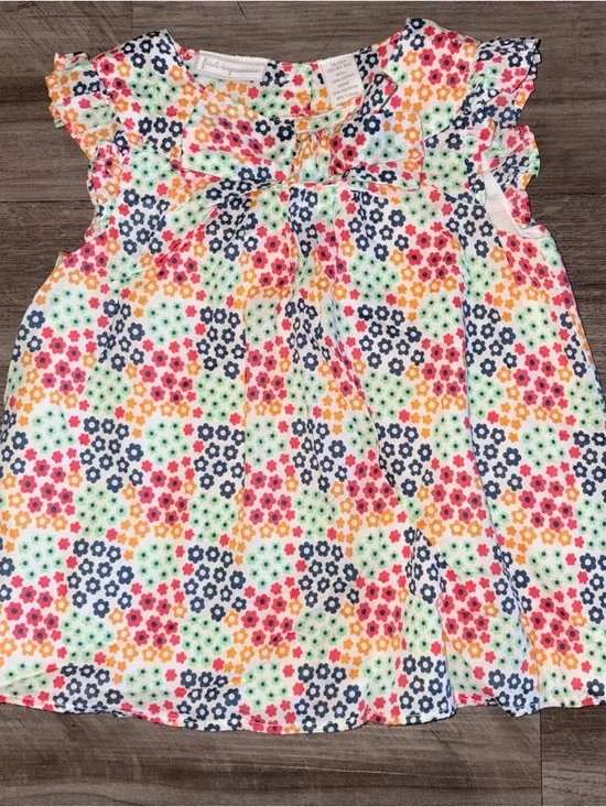 First Impressions Multi-Color Floral Print Top - Picture 2 of 4